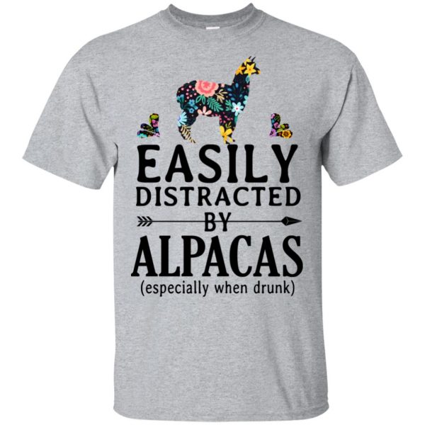 Easily Distracted By Alpacas Especially When Drunk T-Shirts, Hoodie, Tank 3