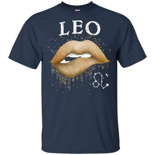 Leo Zodiac July August Birthday Gift Golden Lipstick T-Shirts, Hoodie ...