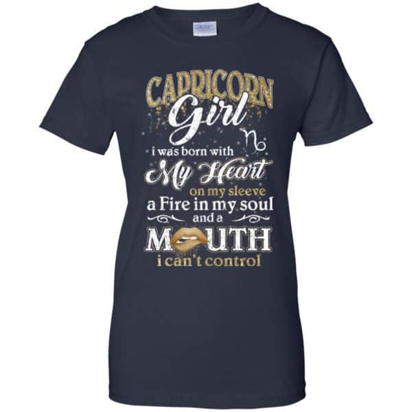 Capricorn Girl I Was Born With My Heart On My Sleeve T-Shirts