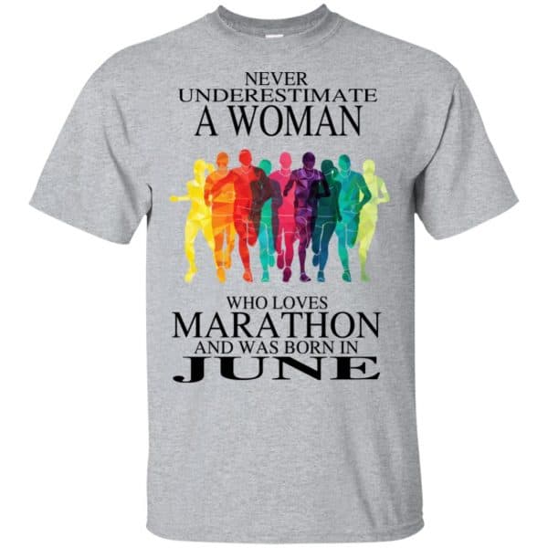 A Woman Who Loves Marathon And Was Born In June T-Shirts, Hoodie, Tank 3