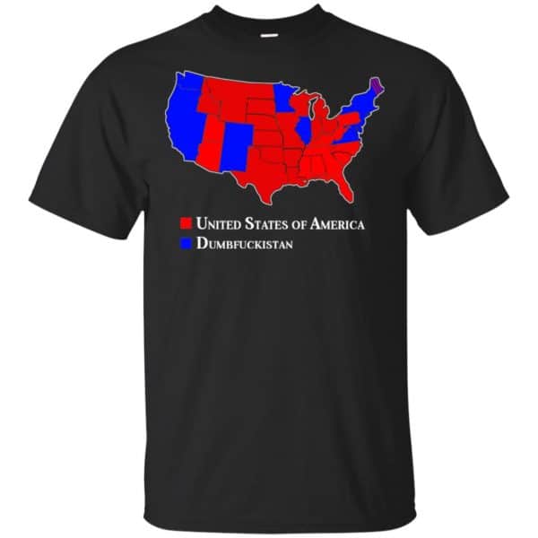 Dumbfuckistan Election Map - Republican Edition Shirt, Hoodie, Tank ...