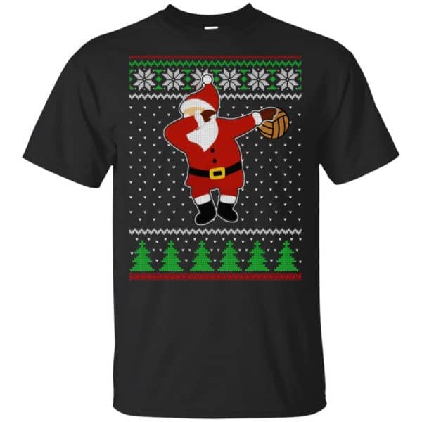 Dabbing Santa Volleyball Ugly Christmas Sweater, T-Shirts, Hoodie 3