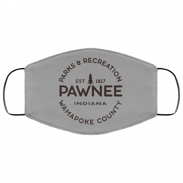 Parks & Recreation Pawnee Indiana 1817 Wamapoke Country Face Mask 2