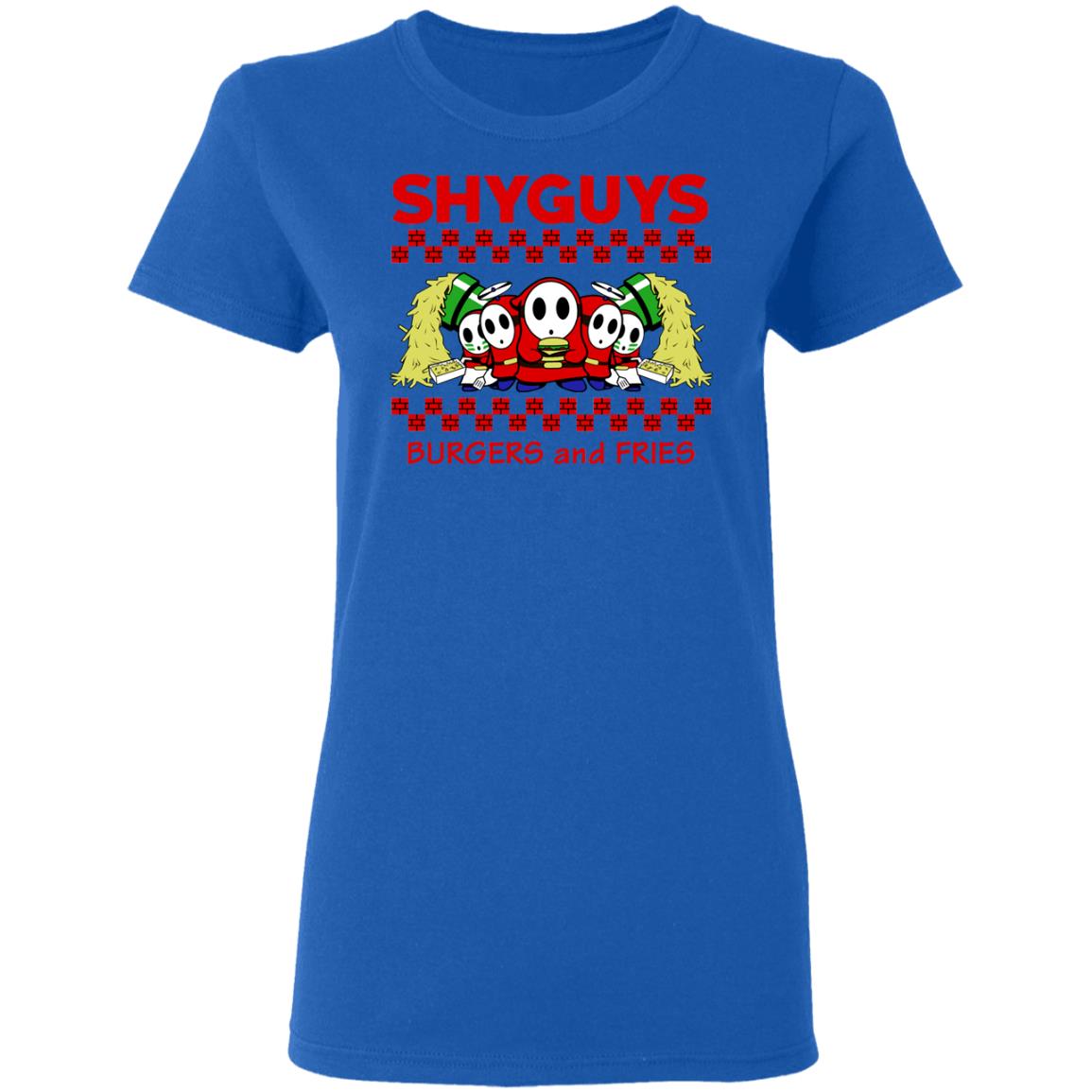 shy guys burgers and fries shirt