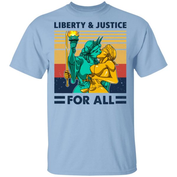 Liberty & Justice For All Vintage Shirt, Hoodie, Tank 3