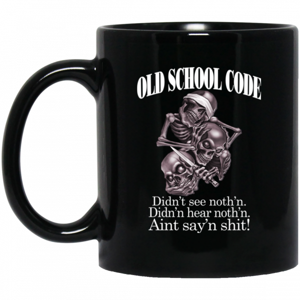 Old School Code Didn't See Nothing Mug 3