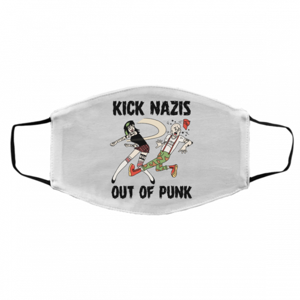 Kick Nazis Out Of Punk Face Mask 3