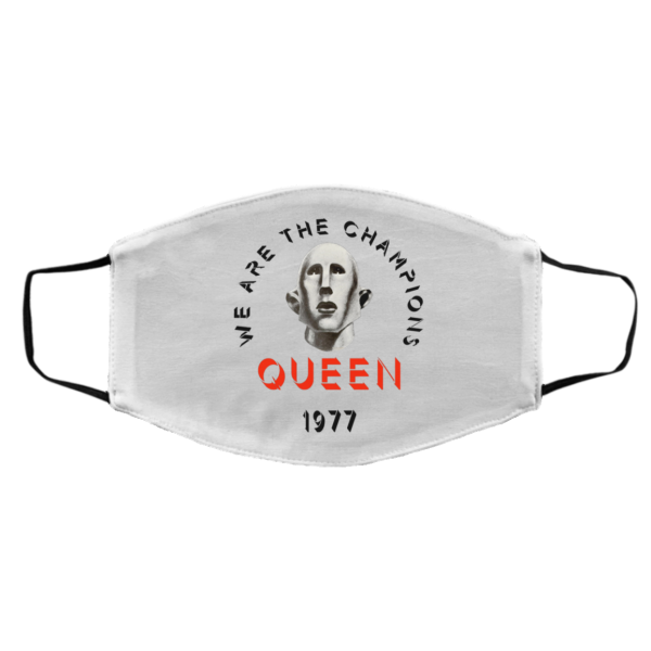 Queen We Are The Champions Queen 1977 Face Mask 3