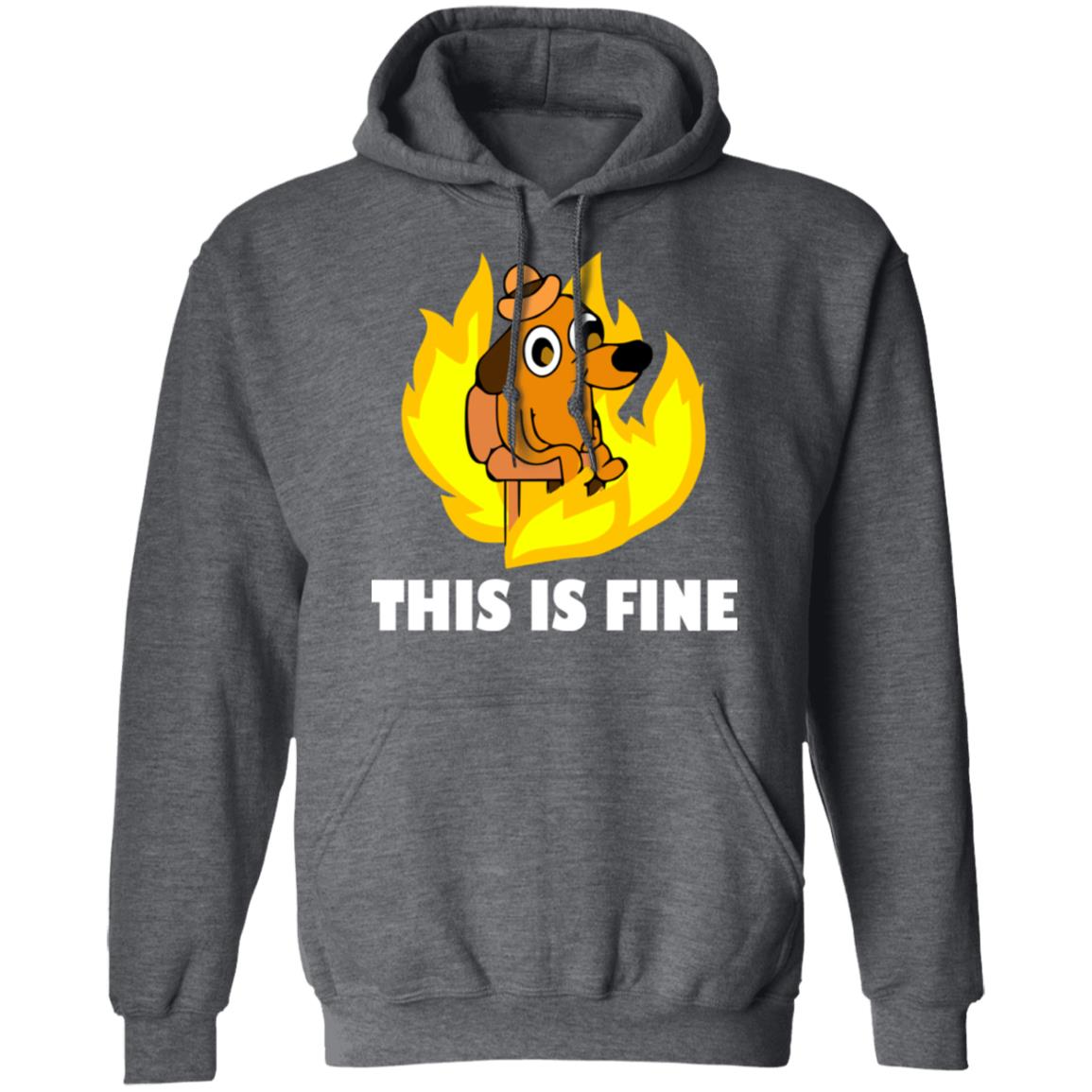 This Is Fine Dog Meme TShirt - T-shirt