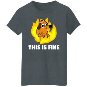 This Is Fine Dog Internet Meme Burning San Francisco Shirt, Hoodie, Tank