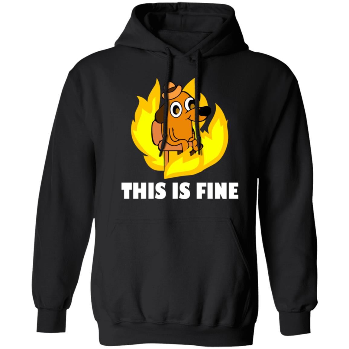 This Is Fine Dog Meme TShirt - T-shirt